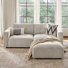Esme 90" Modern Oversized Loveseat Sofa with Chenille Fabric and Memory Foam Cushions