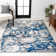 Strausstown Marbled Abstract Dark Gray/Blue Rug