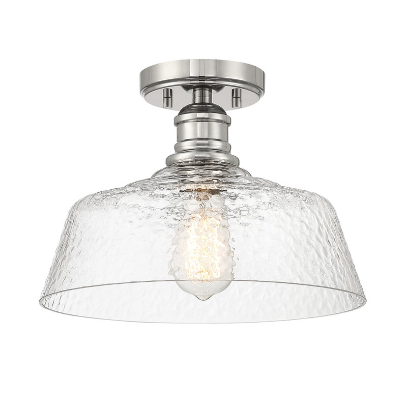 Plafonnier semi-encastré 1 lumière Lind Stockholm, Nickel poli