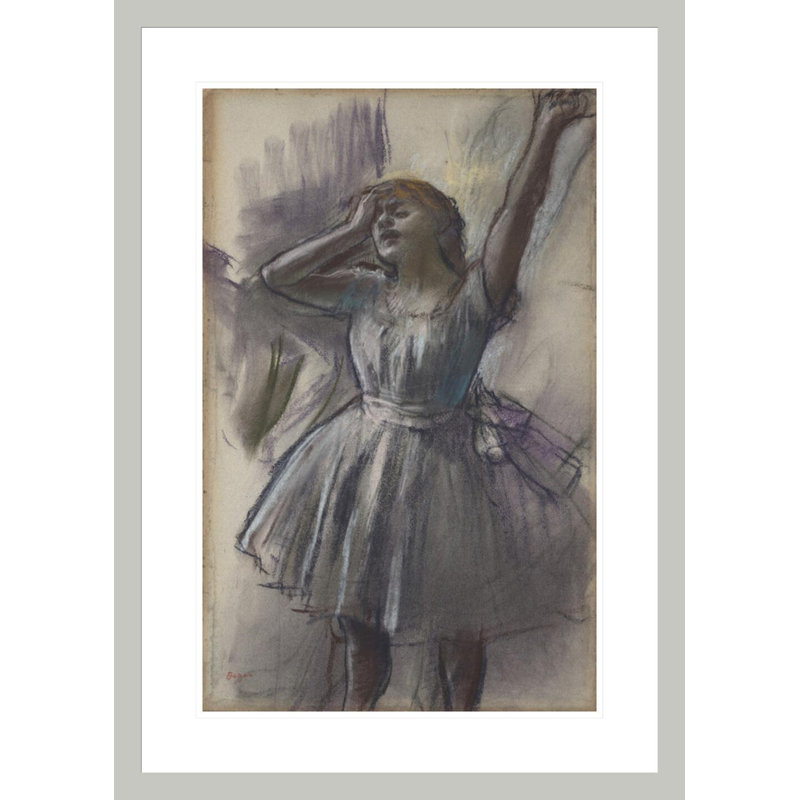 «Dancer Stretching» par Edgar Degas, impression giclée sur cadre, H 29,5 po x l 21,05 po