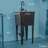 17.75 " L x 23.25 " W Freestanding Laundry Sink with Faucet-57885620-57885617