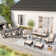 Argyri 13 - Person Patio Conversation Sets with Cushions