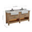Meuble-lavabo double 72 po avec lavabo en pierre Maxbano Farmhouse-106905785