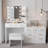 Dressing Table Set With Combination Cabinet-1884836081