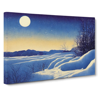 Winter Landscape Sunrise Vol.2 - Wrapped Canvas Print