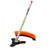 52cc 6-in-1 Gas Powered Weed Wacker, 18" String Trimmer & 10" Brush Cutter With 8" Attachment Heads, Rubber Handle & Shoulder Strap, Epa Compliant