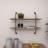 Springlake 2 Piece Industrial Pipe Shelves