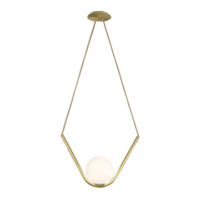Tarrytown 1 - Light Gold Geometric Pendant