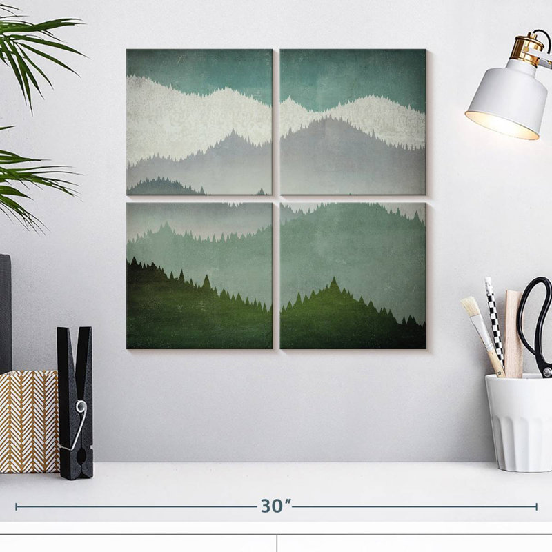 Forest's First Snow, 18" H x 18" W