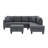 Sectional Sofa with Storage Ottoman