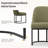 Modern Upholstered Metal Frame Side Dining Chair-1176016627
