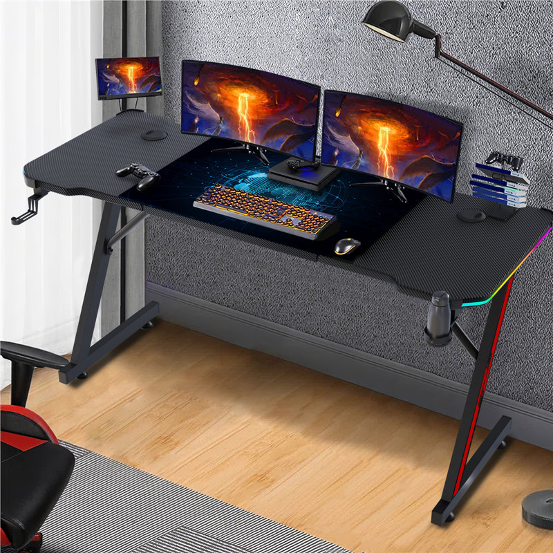 Hadlow Metal Base Computer Desk, 74cm H x 120cm W x 60cm D