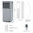 8000 BTU Portable Air Conditioner with Remote
