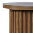 Tannen 24" Round Mid-Century Modern Fluted Pedestal Base End Table-103563103