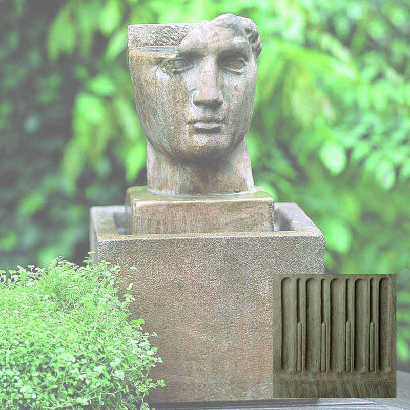 Fontaine en béton Renri, Bronze cuivré