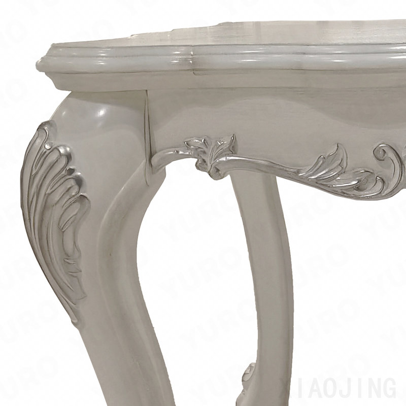 Table de bout Bone White, Blanc, 24.2" H x 28.3" L x 28.3" W