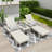 Joubert Outdoor Chaise Lounge with Table-89127293