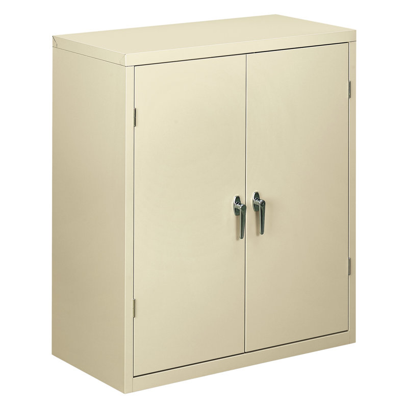 Putty Freestanding Lockable Office Cabinet with Adjustable Shelving