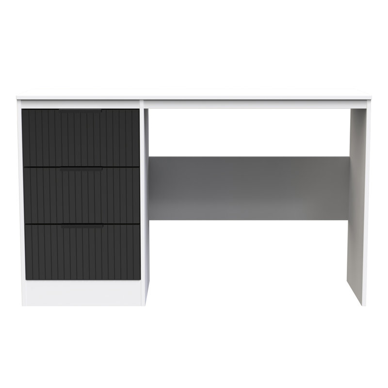 Berklie Dressing Table, Deep Black/White