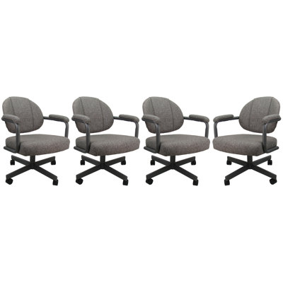 4 chaises de salle à manger pivotantes en métal - Style M-70