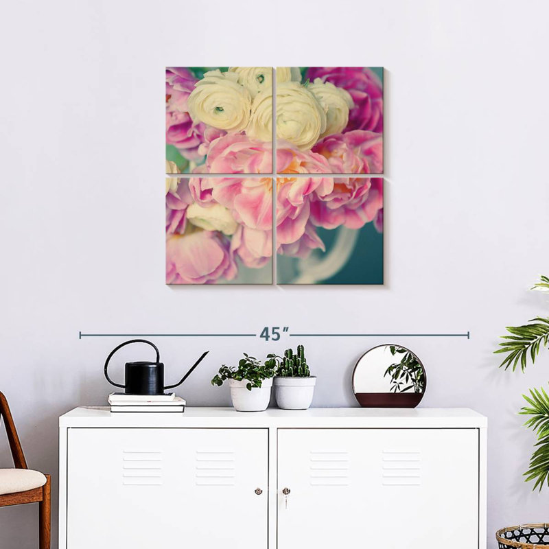 Harnek Blush Blooms II, H 26 po x l 26 po