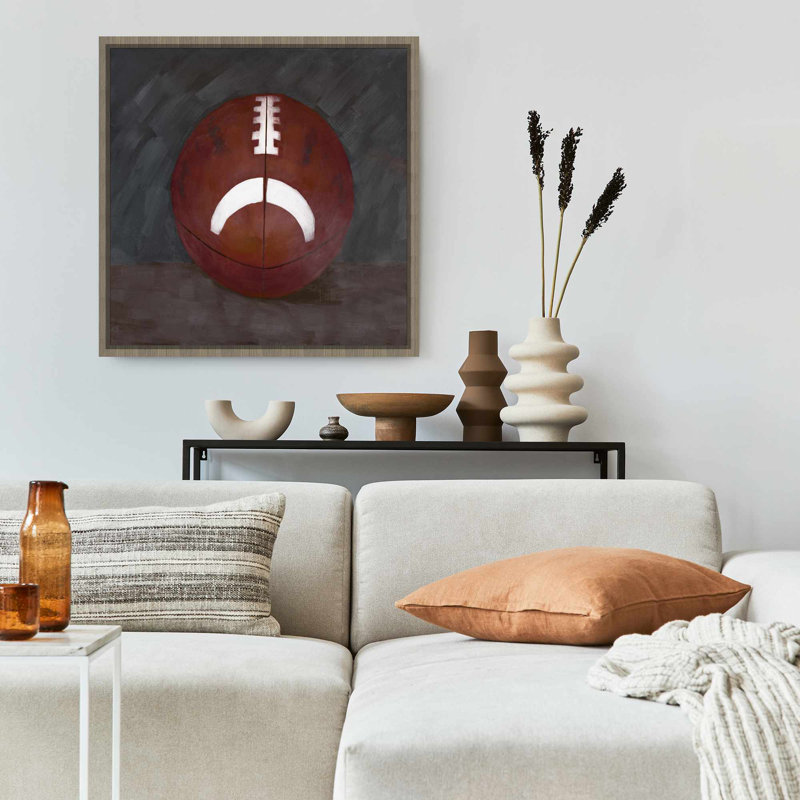 Ballon de football - «Man Cave Loisirs», toile encadrée décor à la maison