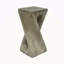 Table d'appoint d'extérieur, table de bout en forme de torsion, table d'appoint décorative, table de tabouret de jardin pour terrasse de balcon, côté piscine, béton léger, texture semblable au bois-1786621315