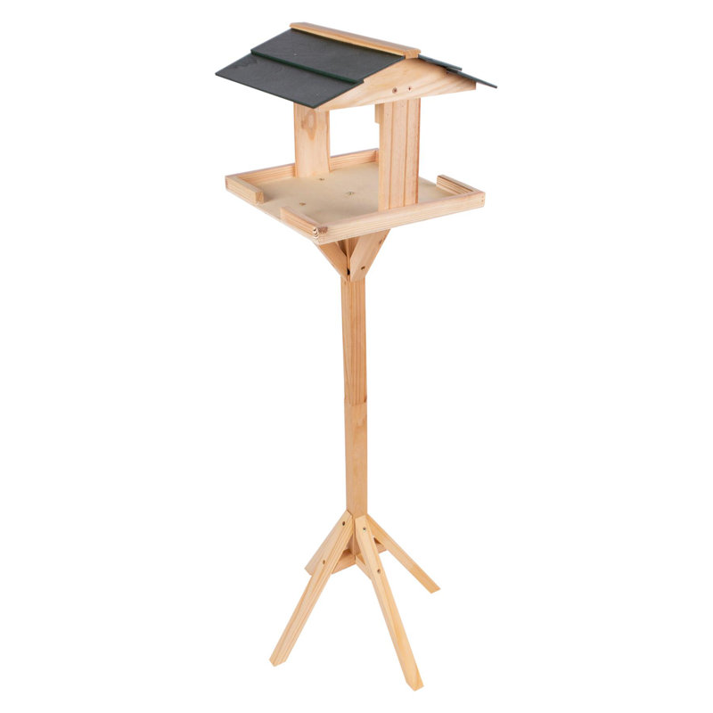 Redwood - Wooden Bird Table with Roof