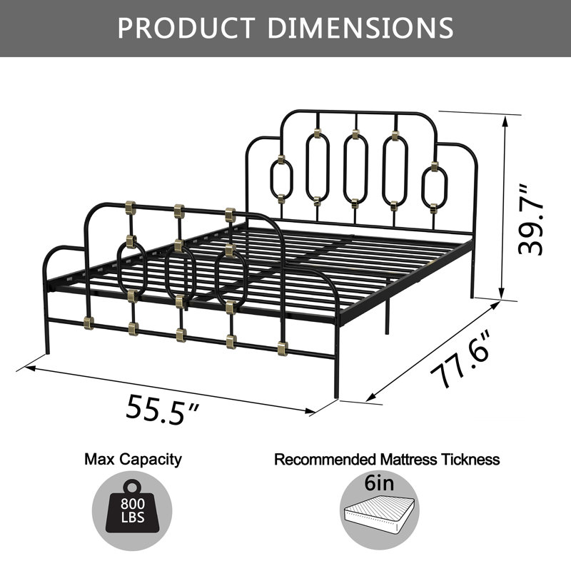Yuv Bed, Black