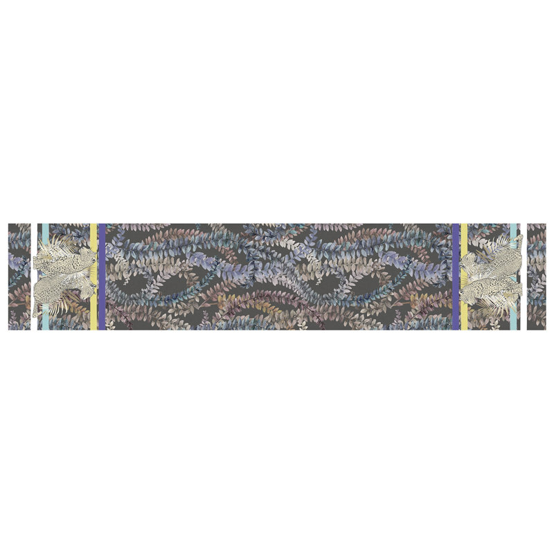 Forestville Leopards and Leaves Table Runner