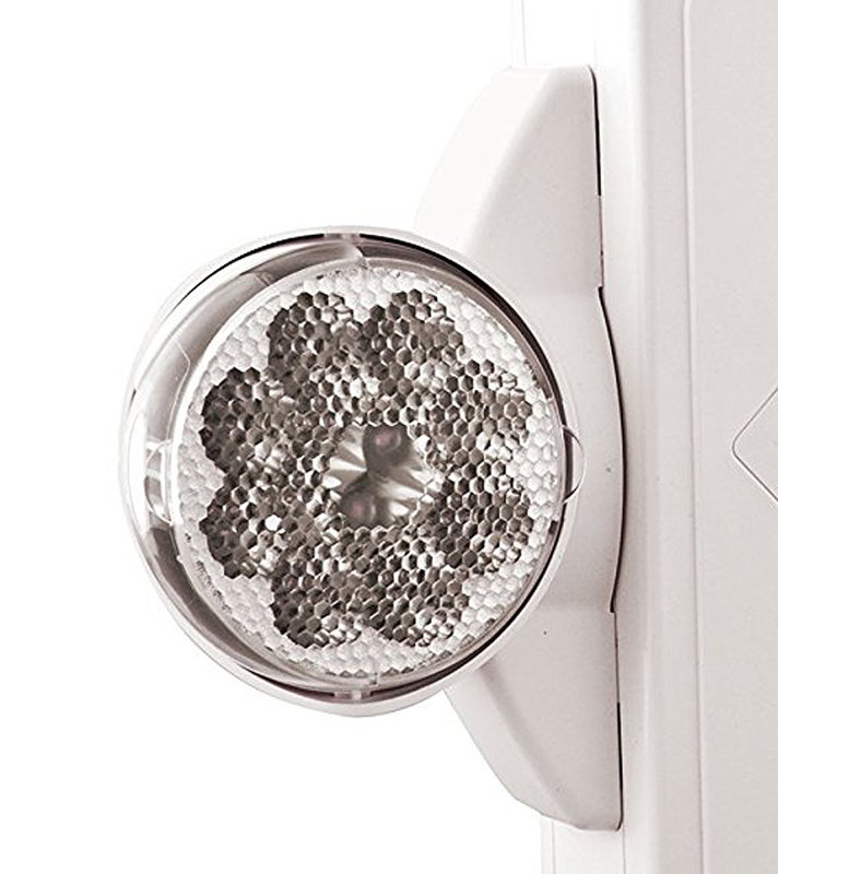 White LED Exit and Emergency Light Combo with Red Letters