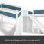 Lit mezzanine simple avec tablettes de rangement et garde-robe-121325727-121325722
