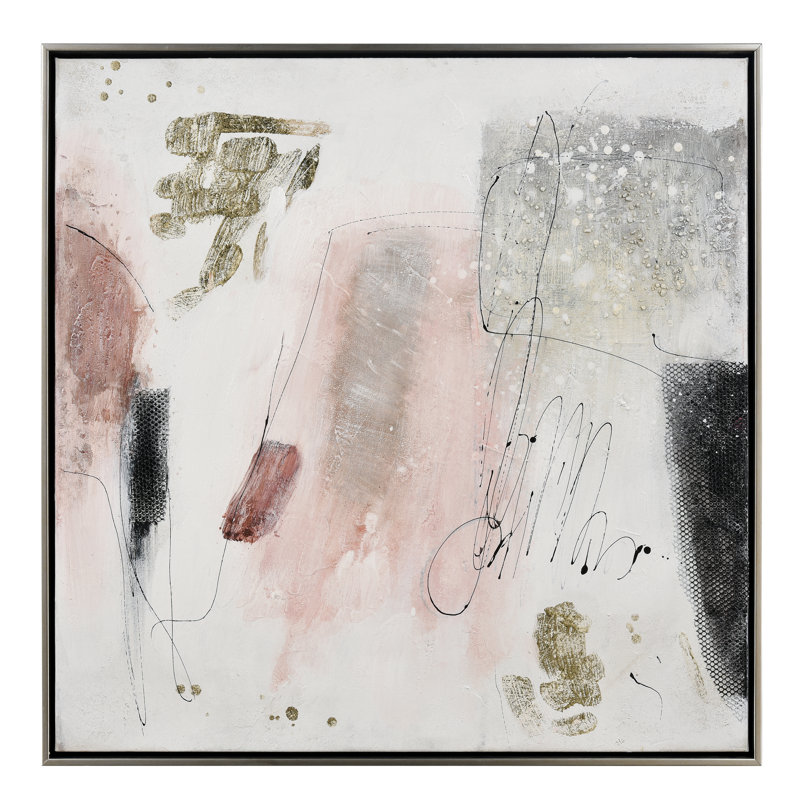 Art mural moderne encadré Modern Blush II