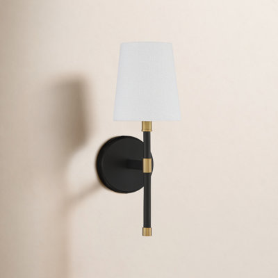 Quinley Single Light Steel Dimmable Armed Sconce