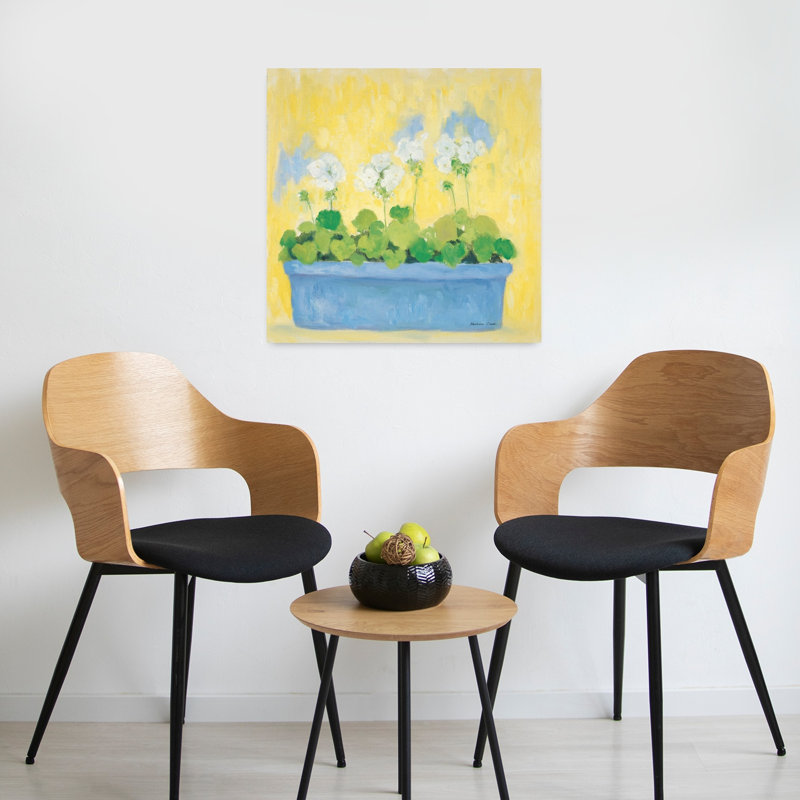 Boîte de fenêtre avec géraniums, H 24 po x l 24 po