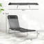 Chaises longues pliantes pratiques, chaises longues 2 pièces