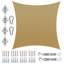 Toile d'ombrage carrée Royal Shade avec quincaillerie-90750037-90750036