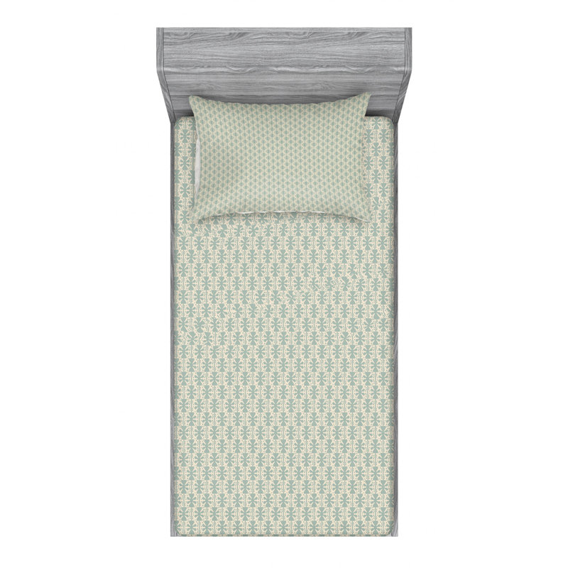 Ensemble de draps antiques, Ensemble de draps pour lit simple avec drap-housse