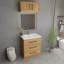 Meuble-lavabo autoportant avec lavabo en acrylique renforcé 30 po Victoria-100853509