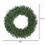 Grand Aspen Spruce Wreath With 500 Tips And 600 Warm White LED Lights
