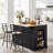 Skylaar 48 " W Kitchen Island with Solid Wood Top-1317624446