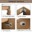 Meuble-lavabo autoportant de 23 po avec lavabo et portes à fermeture douce-106367932