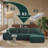 Modern Extra Deep Compression Corduroy Modular Sectional-324462194