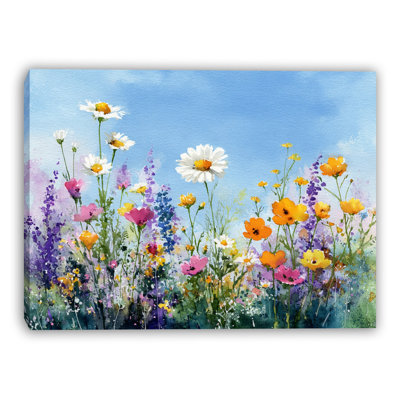 «Summer Field Harmony», art mural sur toile tendue