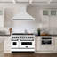 ZLINE 48" Autograph Edition Stainless Steel Range Hood with Stainless Steel Shell and Accent Handle-86150197