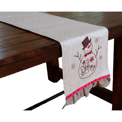 Chemin de table brodé Sandford