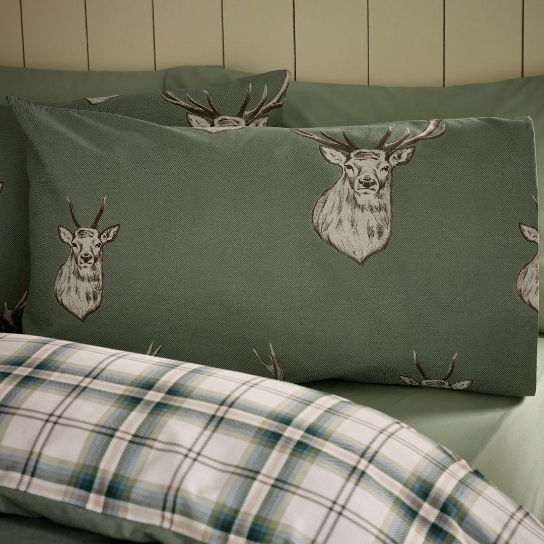 Stag Check Reversible Duvet Cover Set