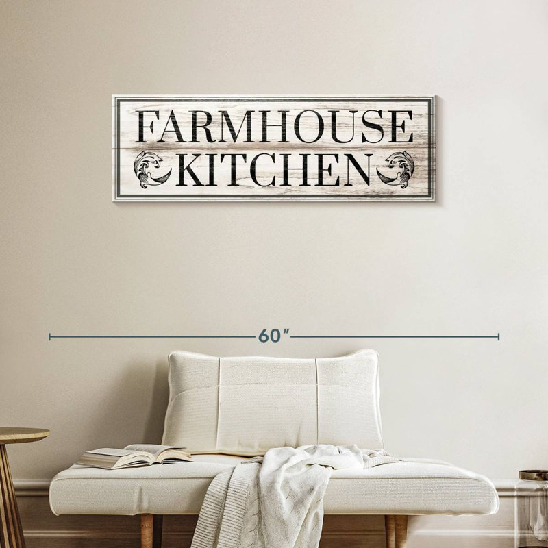 «Farmhouse Kitchen», impression sur toile, H 42 po x l 14 po x P 1,25 po