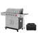 Royal Gourmet 6-Burner Gas Grill with Sear Burner and Side Burner with Cover, Silver