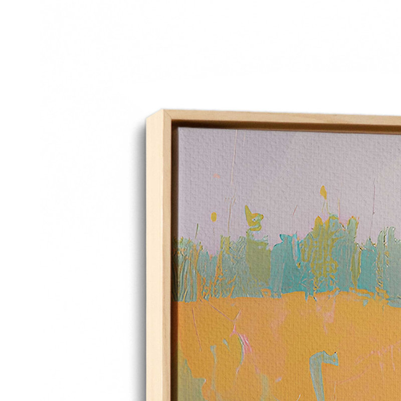 Symphony of Pastel Meadows I, reproduction sur toile dans un cadre, H 30,75 po x l 20,75 po, Érable américain